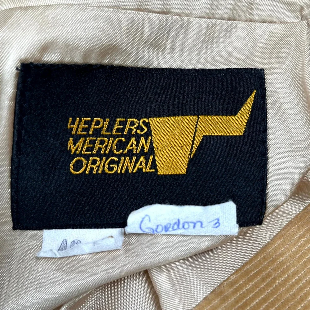 Vintage Sheplers American Original Western Corduroy Blazer Jacket Mens 42 Beige